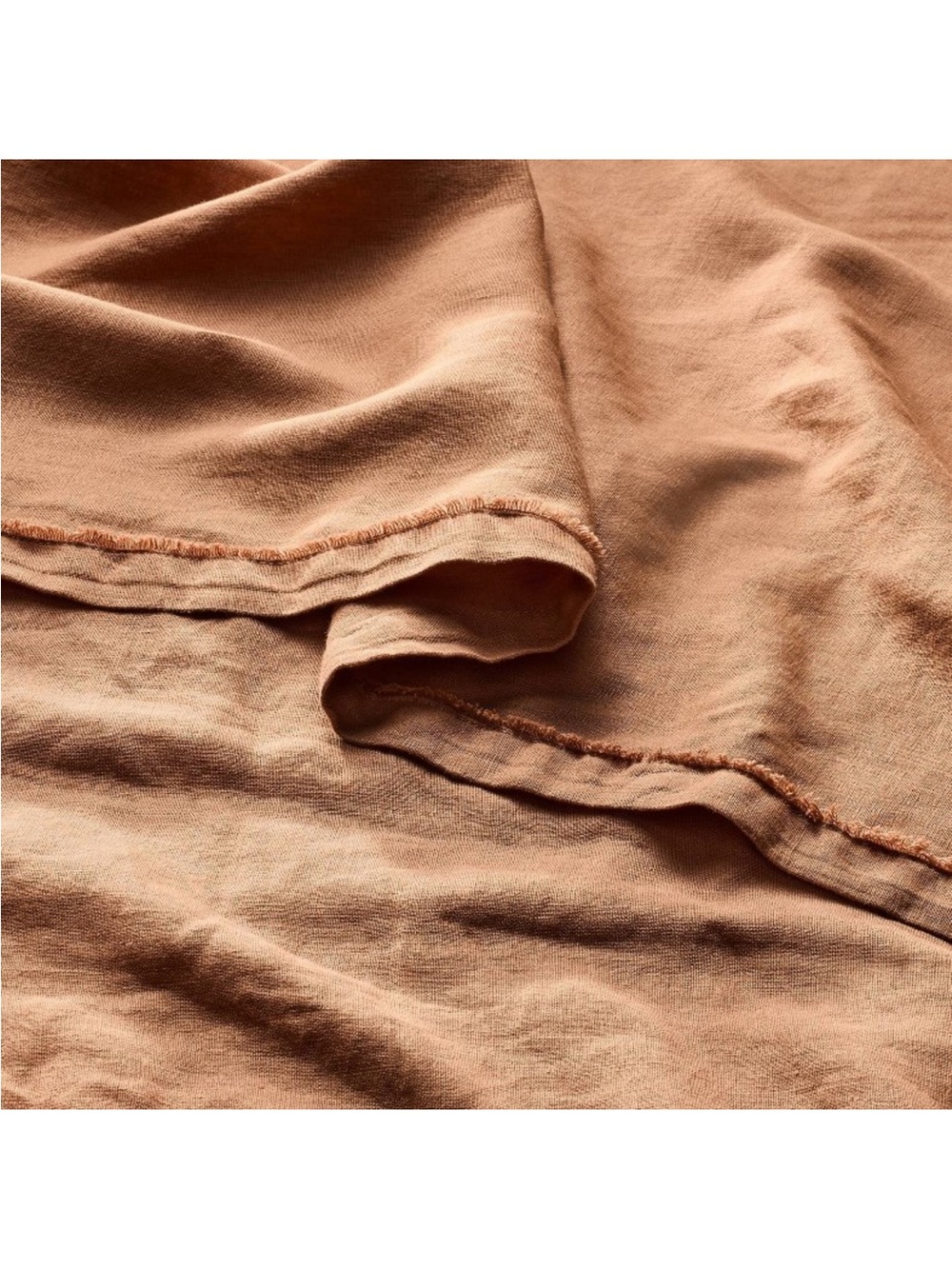 NWT King 100% Linen Sheet Set Adobe Clay - Casaluna - Picture 3 of 5